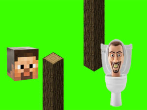Read more about the article Spinning Skibidi Toilet Flappy Minecraft